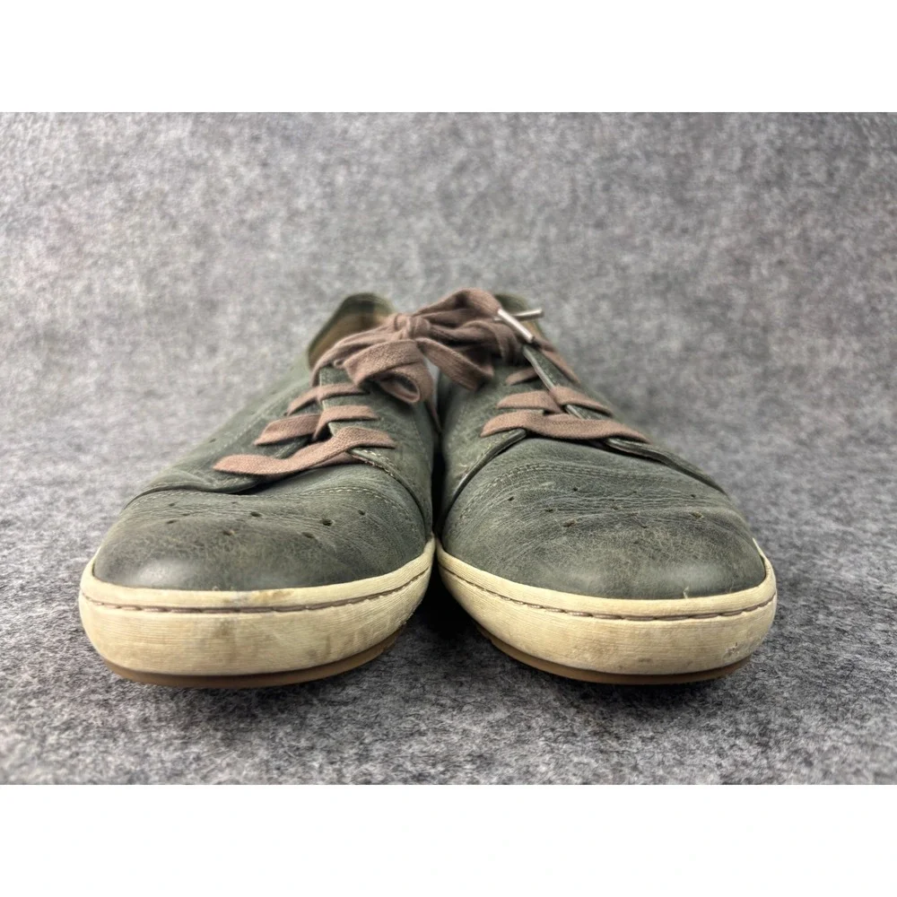 Taos Plim Soul Sneakers Womens 9.5 Green Leather Perforated Lace Up Comfort